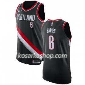 Dres Portland Trail Blazers Shabazz Napier 6 Nike 2017-18 Crna Swingman